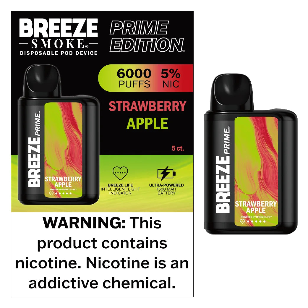 Breeze Mesh Disposable Vape | PRIME Edition | 2000 Puffs - Wild Leaf