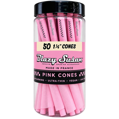 Blazy Susan Pink 1 1/4 Pre-Rolled Cones (50 Count)