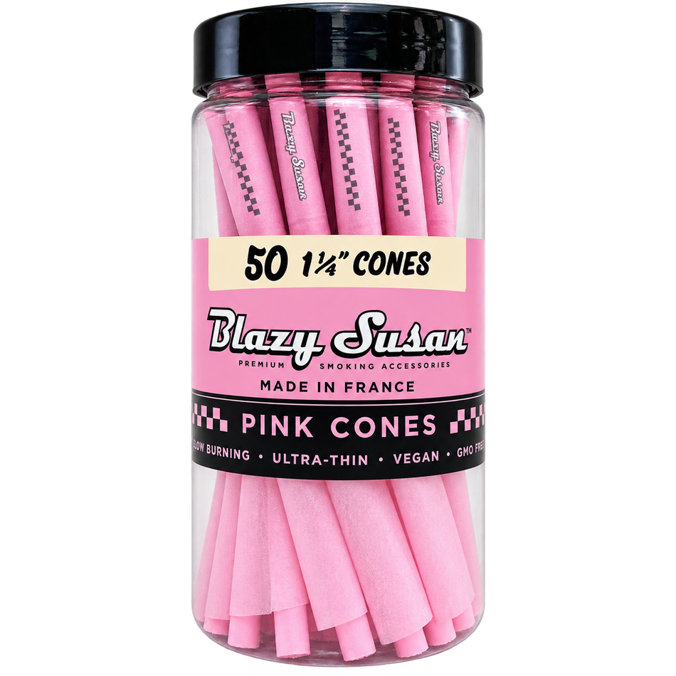 Blazy Susan Pink 1 1/4 Pre-Rolled Cones (50 Count)