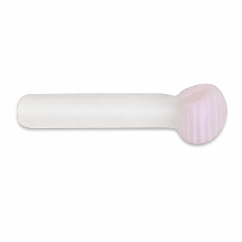 Jelly Fish Glass | Jerika Frosted Stripe Spoon