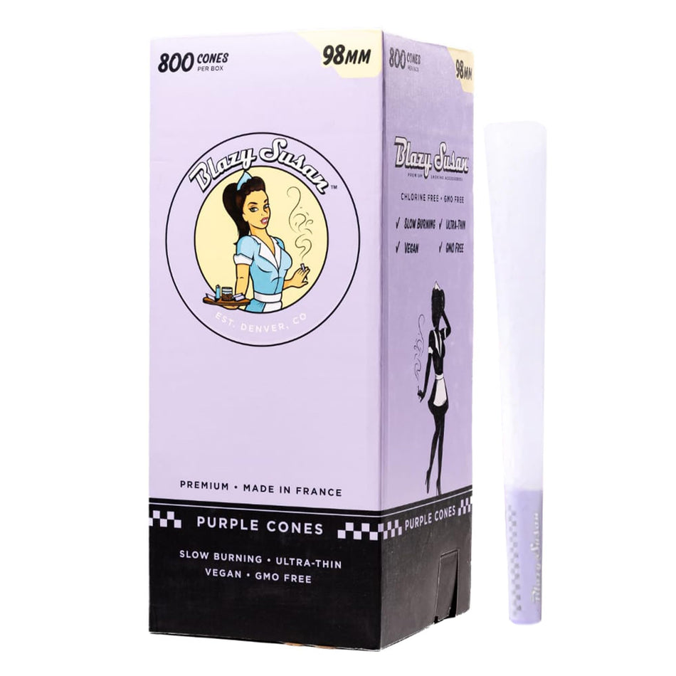 Blazy Susan Purple Pre-Rolled Cones (800 Count)