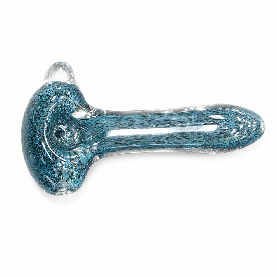 Jelly Fish Glass | Chunky Confetti Frit Marble Spoon