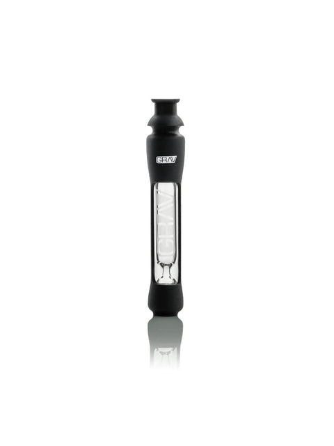 GRAV 12mm Black Glass Chillum with Silicone