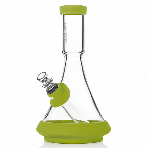 GRAV Deco Silicone Beaker Bong – Green