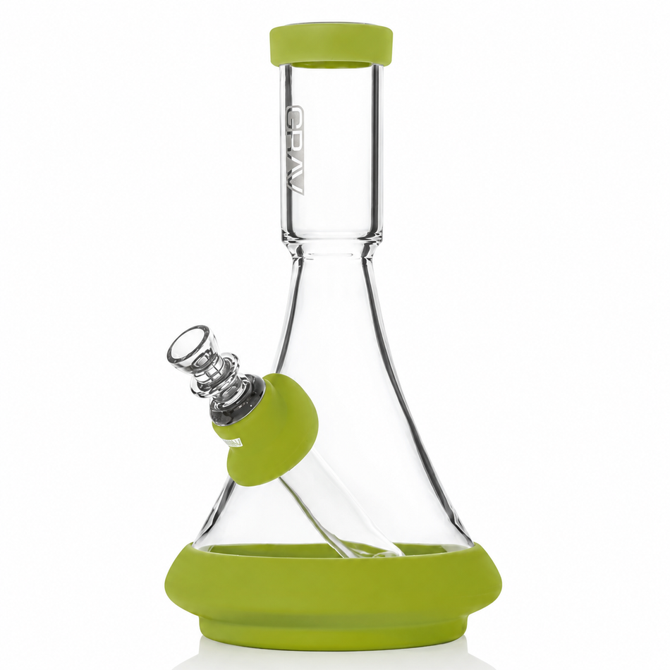 GRAV Deco Silicone Beaker Bong – Green