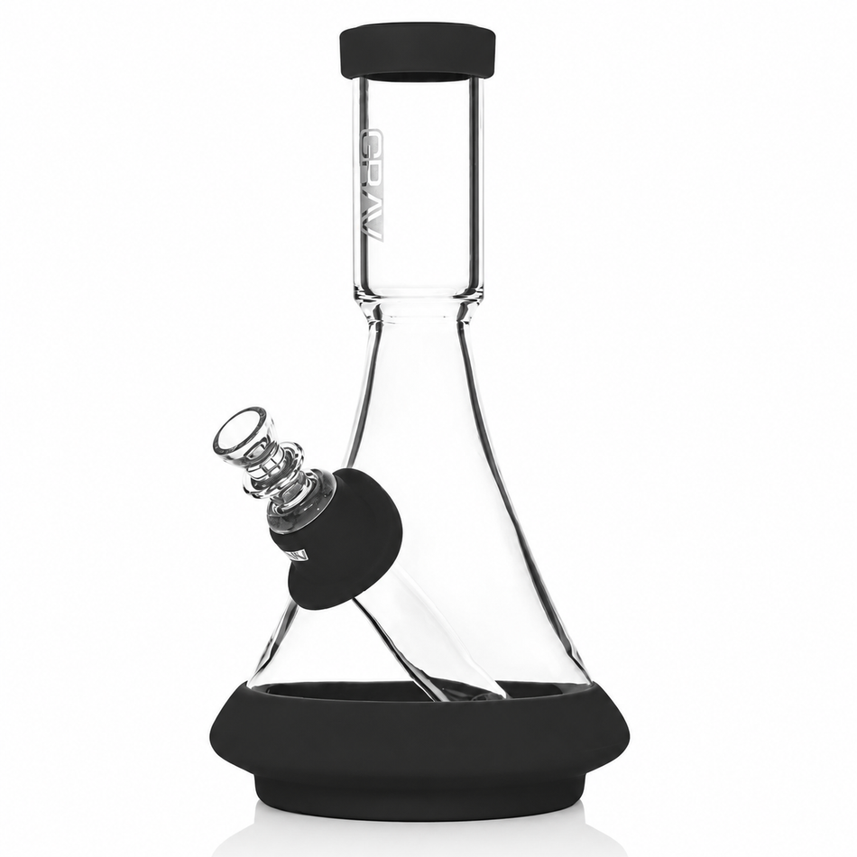 GRAV Deco Silicone Beaker Bong – Black