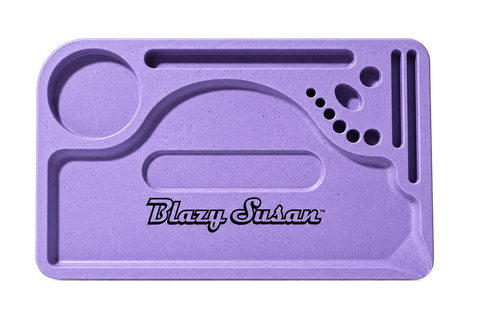 Blazy Susan Purple Hemp Plastic Rolling Tray