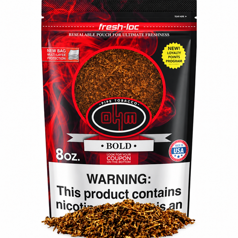 OHM Bold Pipe Tobacco 8oz