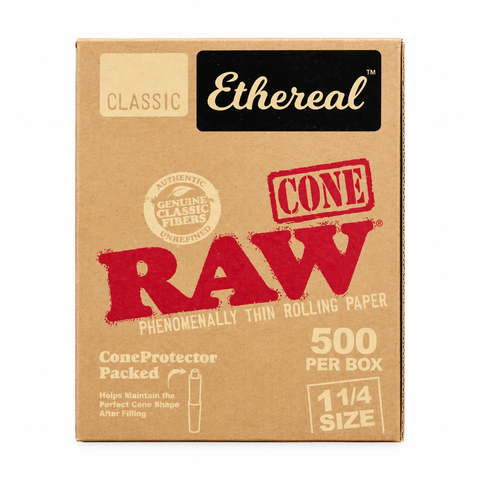RAW Ethereal 1 1/4 Pre-Rolled Cones (500 Count)