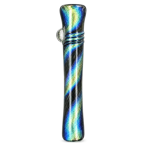 Jelly Fish Glass Dichro Marble Chillum