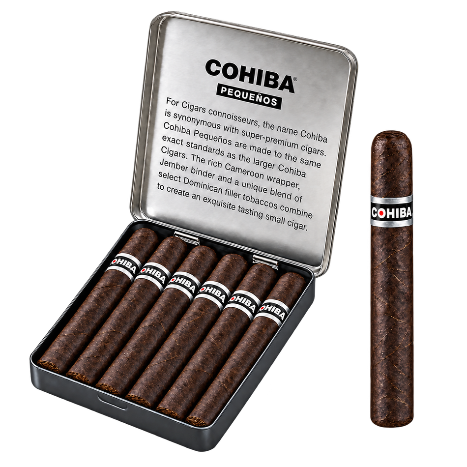 Cohiba Black Pequeños 6 Pack 4 3/16x36 Maduro Cigars