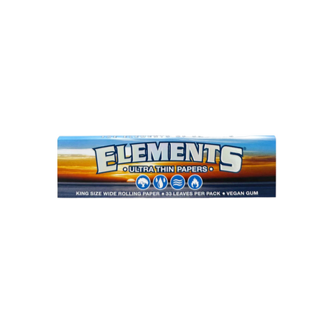 Elements Ultra Thin Rice Papers King Size Wide