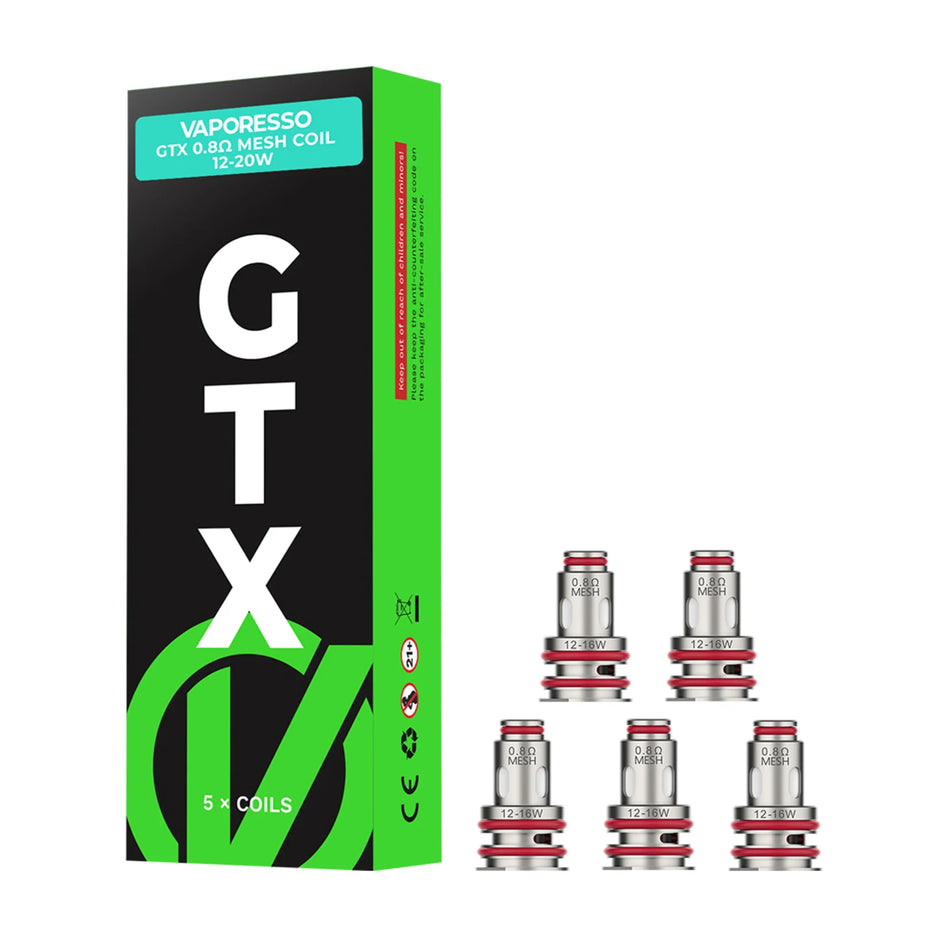 Vaporesso GTX 0.8Ω Mesh Coils 5 Pack