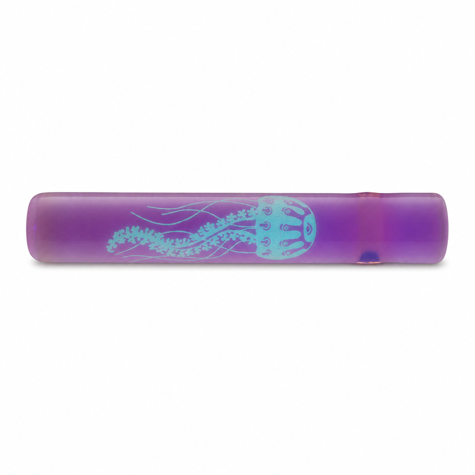 Jelly Fish Glass | Glow Jellyfish Logo Chillum