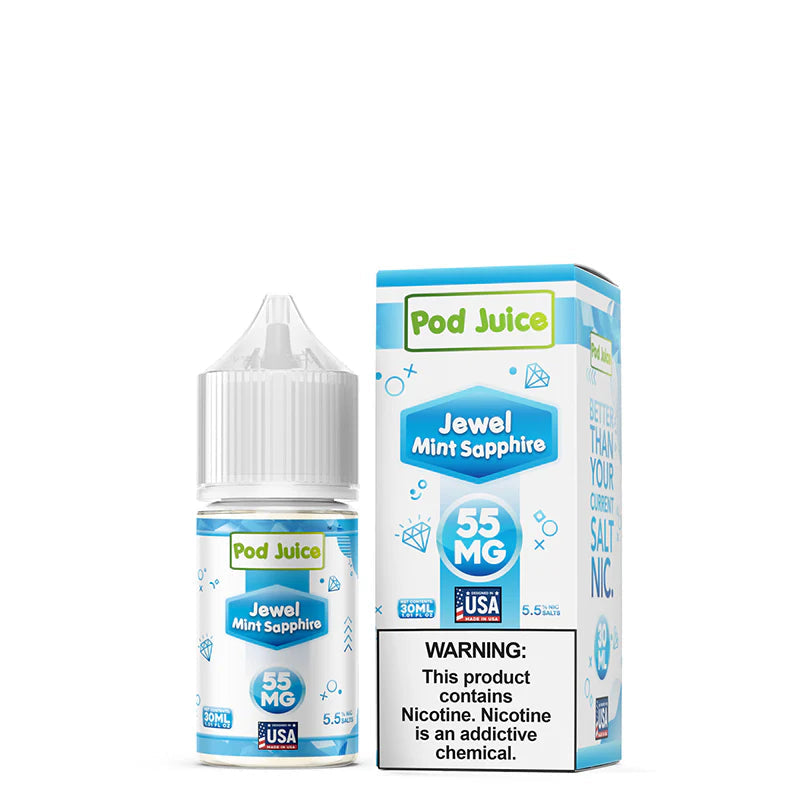 Jewel Mint Sapphire Salts E-Liquid by Pod Juice