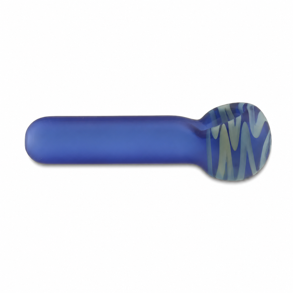 Jelly Fish Glass | Sand Piper Frosted Stripe Spoon
