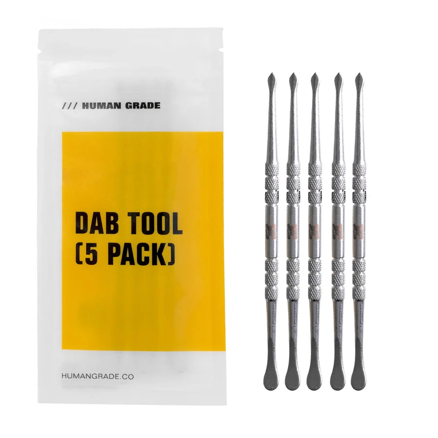 Human Grade Stainless Steel Dab Tool 5 Pack