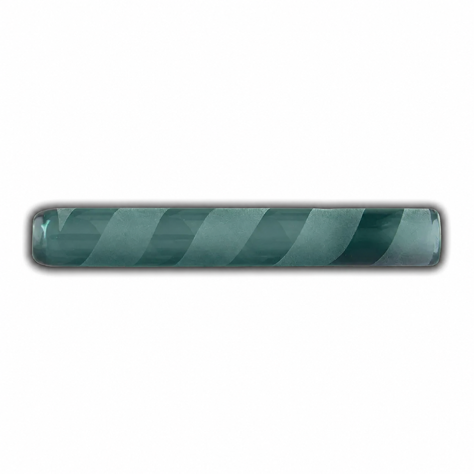 Jelly Fish Glass | Frosted Candy Cane Marble Chillum