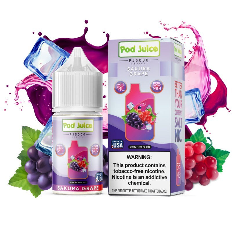Pod Juice PJ5000 Salts | Sakura Grape