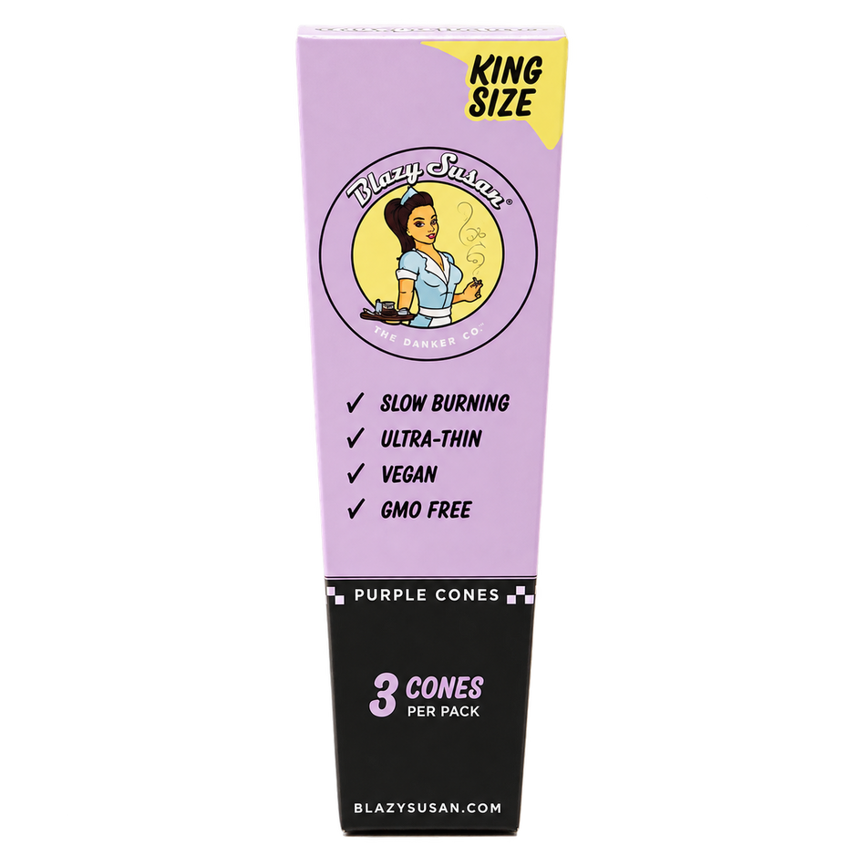 Blazy Susan Purple King Size Pre-Rolled Cones (3 Count)