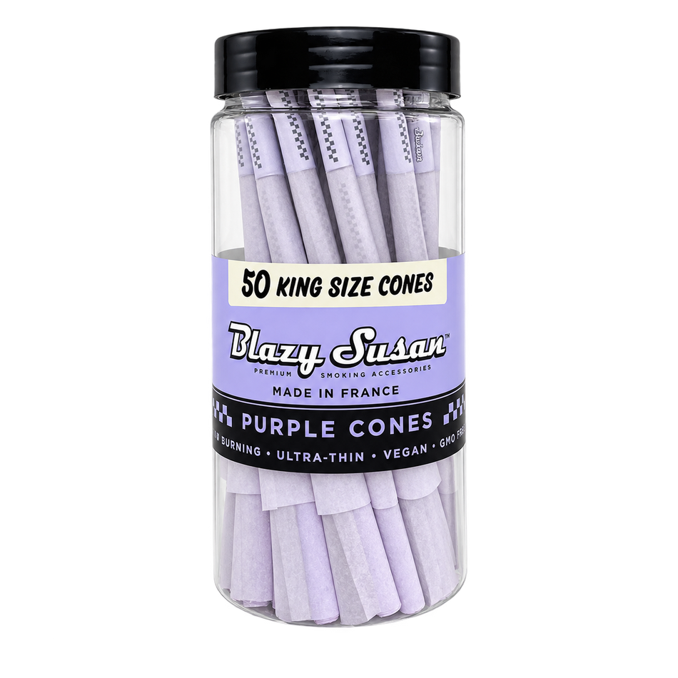 Blazy Susan Purple King Size Pre-Rolled Cones (50 Count)