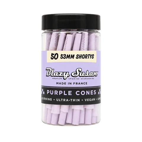 Blazy Susan Purple Shorty Pre-Rolled Cones (50 Count)