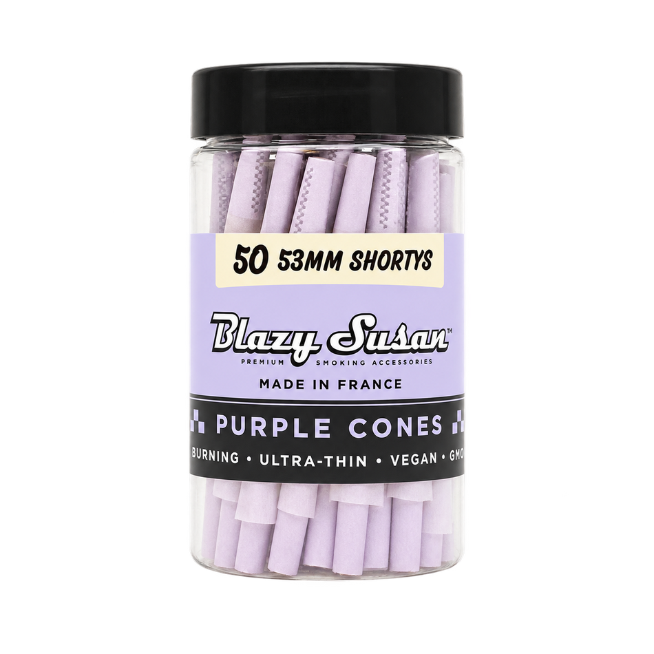 Blazy Susan Purple Shorty Pre-Rolled Cones (50 Count)