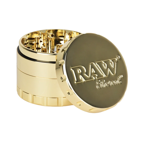RAW Ethereal Gold-Plated 4-Piece Grinder