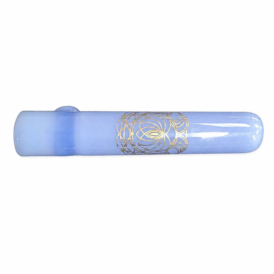 Jelly Fish Glass | Sacred Geometry Marble Chillum