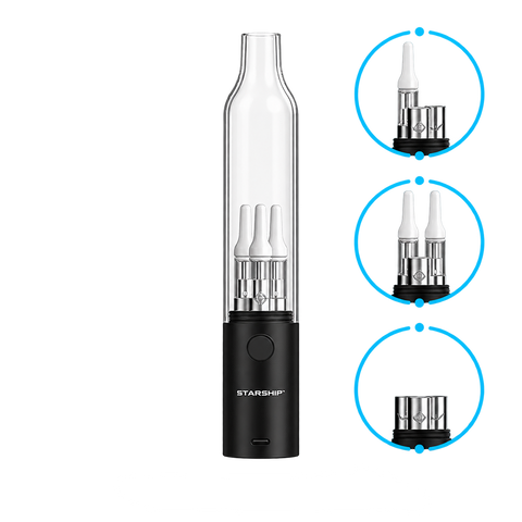 Hamilton Devices Starship Black Triple 510 Cartridge Battery
