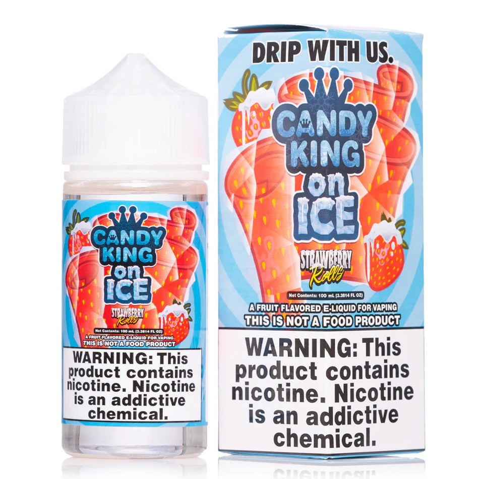Candy King Strawberry Rolls On Ice Vape Juice