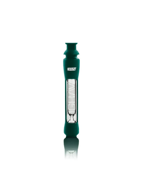 GRAV 12mm Teal Glass Chillum with Silicone