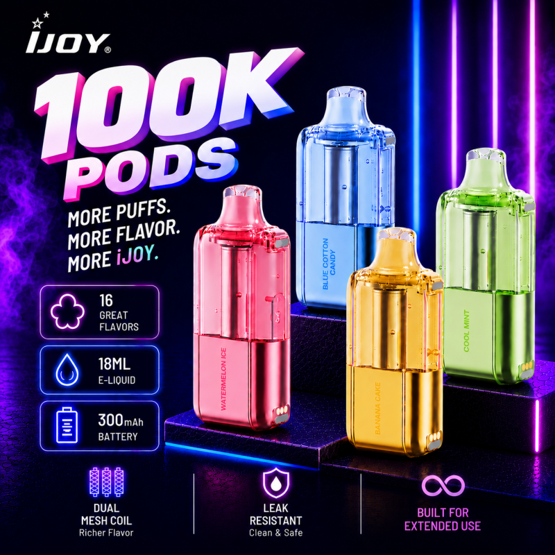 iJoy Bar XP 100k Pods Disposable Vape 100K Puffs
