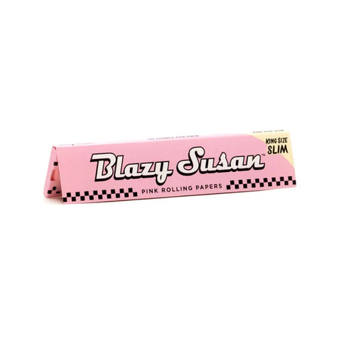 Blazy Susan | Pink Papers | King Size Slim - Wild Leaf