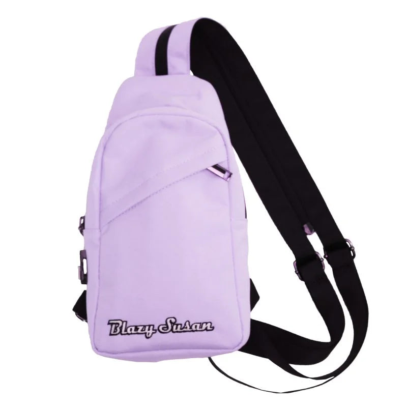 Blazy Susan Smell-Proof Cross Body Purple - Wild Leaf