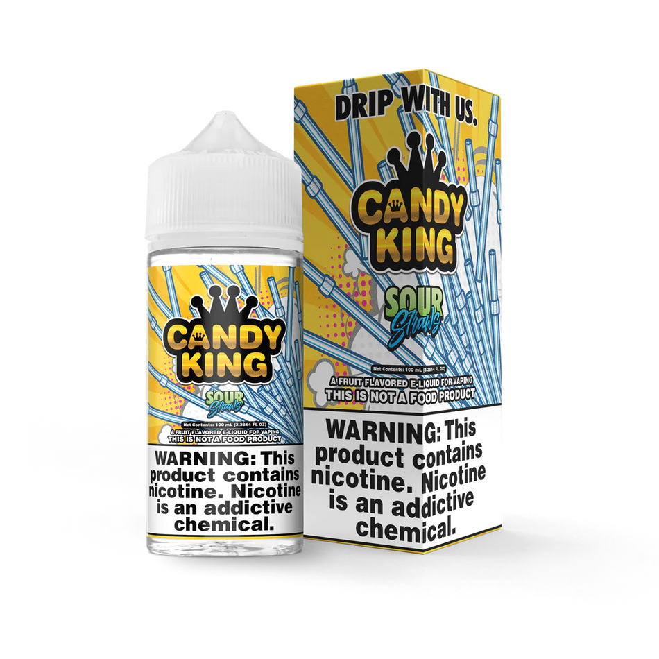 Candy King Sour Straws Vape Juice Wild Leaf Tobacco Candy King Sour Straws Vape Juice Wild Leaf Tobacco