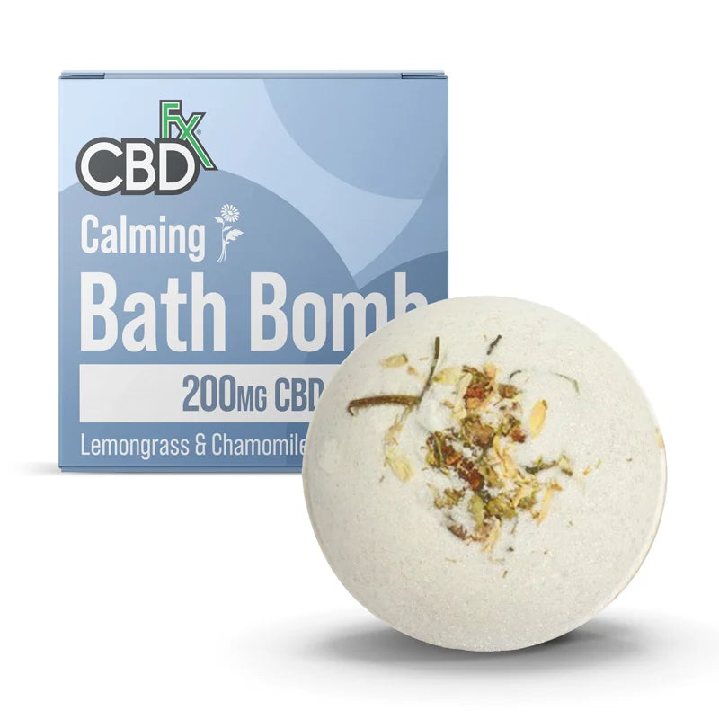 CBDfx | Bath Bomb | Calming 200mg | Lemongrass - Wild Leaf