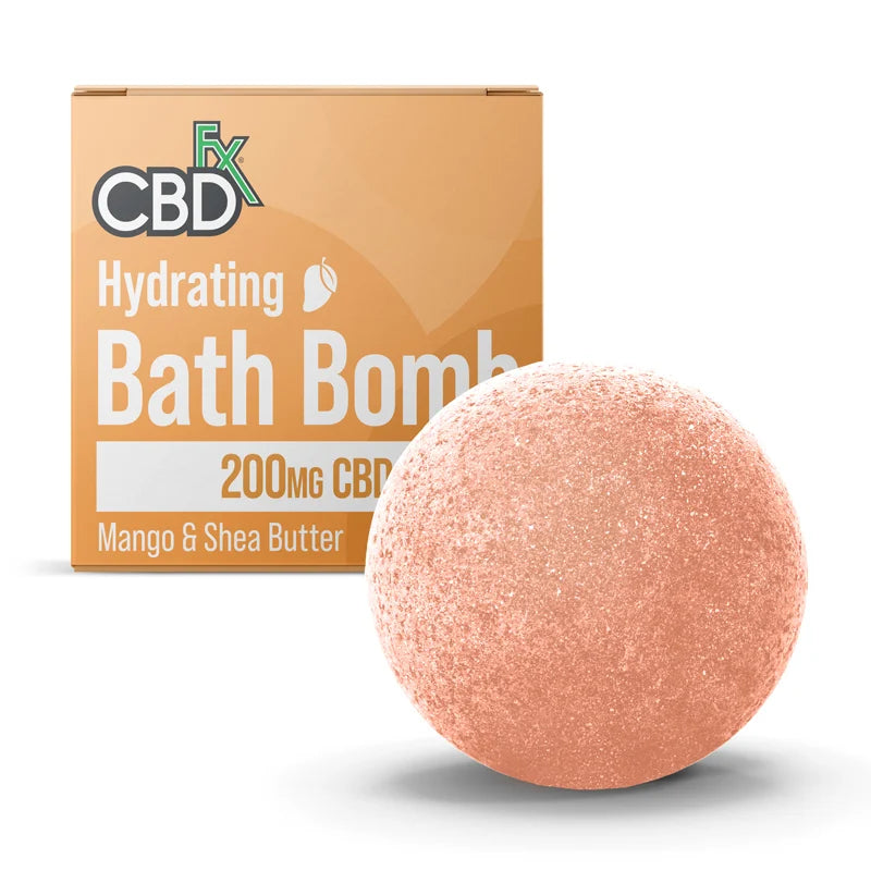 CBDfx | Bath Bomb | Hydrating 200mg | Mango - Wild Leaf