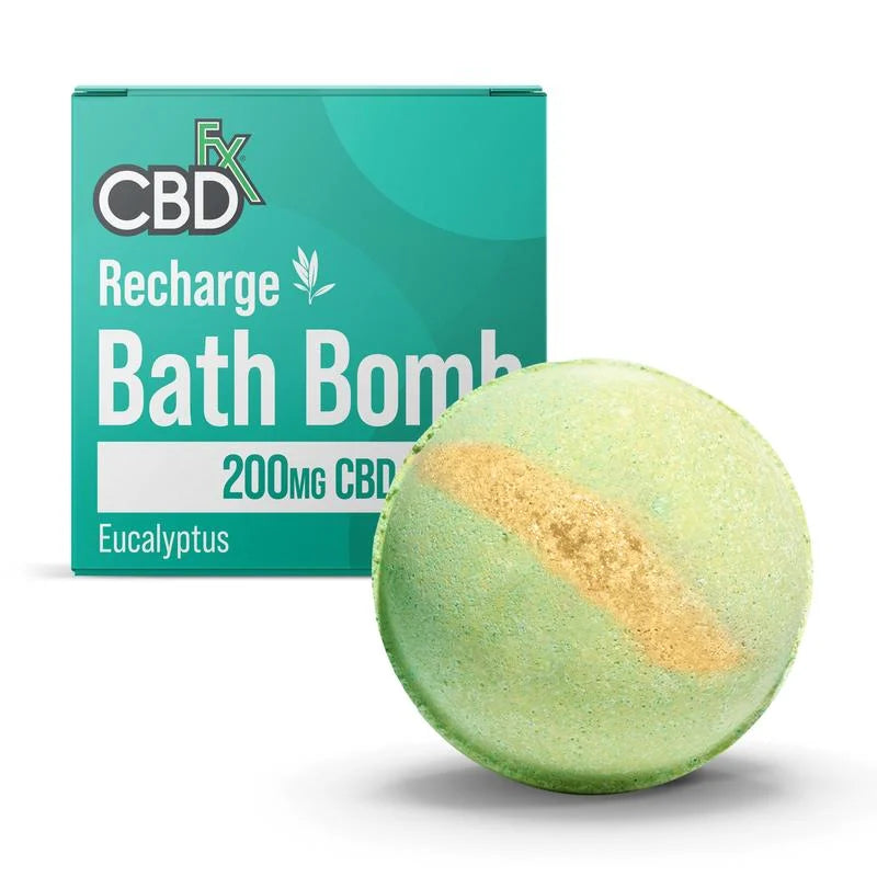 CBDfx | Bath Bomb | Recharge 200mg | Eucalyptus - Wild Leaf