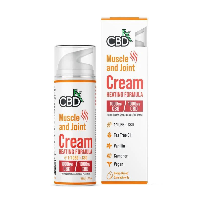 CBDfx | Muscle And Joint Cream | Heating Formula - Wild Leaf
