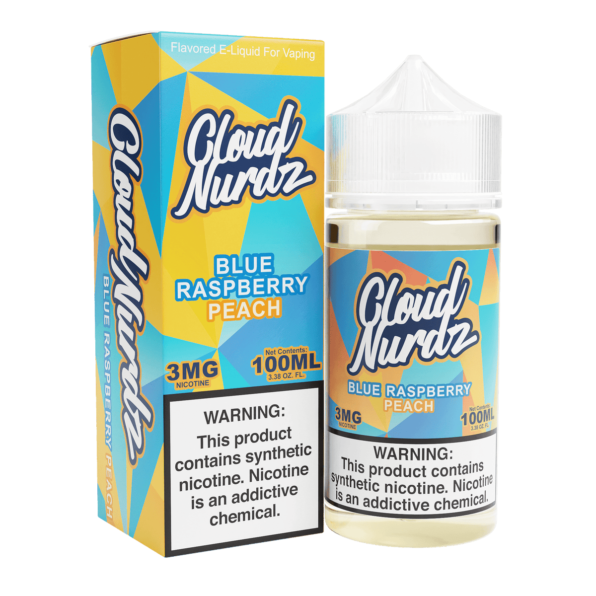 Cloud Nurdz Vape Juice | Blue Raspberry Peach - Wild Leaf