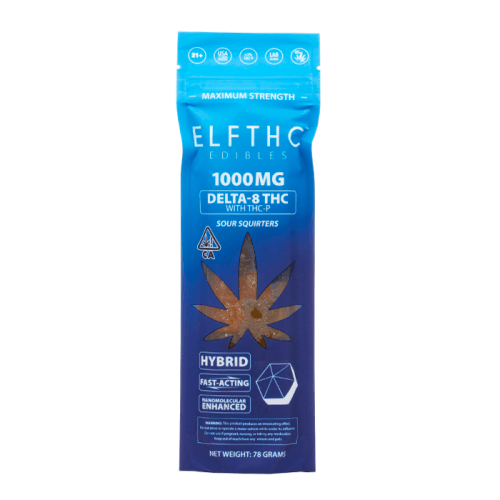 ELFTHC | D8 Gummies | Sour Squirters - Wild Leaf