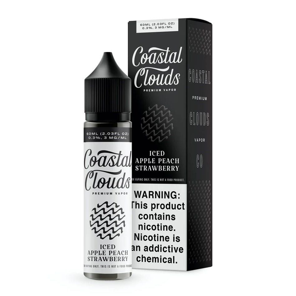 Coastal Clouds Vape Juice | Iced Apple Peach Strawberry