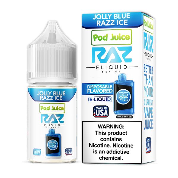 Pod Juice X RAZ Salts | Jolly Blue Razz Ice