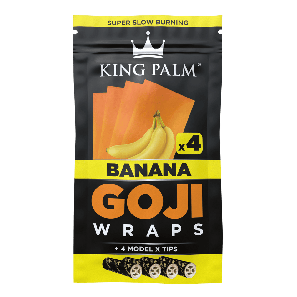 King Palm | Goji Wrap | Banana | 4pk - Wild Leaf