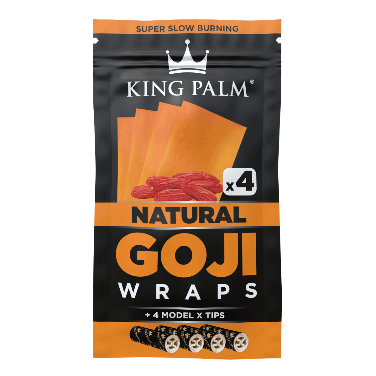 King Palm | Goji Wrap | Natural | 4pk - Wild Leaf