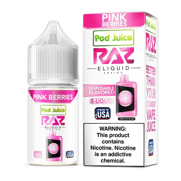 Pod Juice X RAZ Salts | Pink Berries