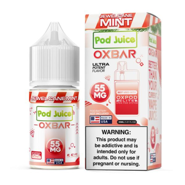 Pod Juice X Oxbar Salts | Jewel Cane Mint