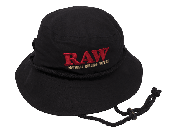 RAW | Bucket Hat | Large | Black - Wild Leaf