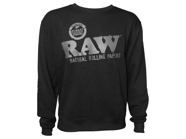 RAW | Crewneck | XL | Black - Wild Leaf